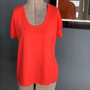 Soprano bright red-orange top, XS